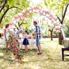 Outsunny 280cm Gold Backdrop Stand, Round Metal Wedding Arch for Birthday Party, Bridal Shower, Graduation, Ceremony