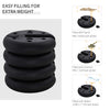 Outsunny Pop up Canopy Weight Set of 4, Heavy Duty Sand Fillable Tent Leg Weights for Marquee Party Tent Canopy, Total 20kg
