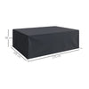 Outsunny 600D Oxford Outdoor Garden Furniture Sofa Set Cover, Waterproof Anti-UV Rattan Sun Lounger Protection Protector Cover, 275L x 205W x 90Hcm, Black