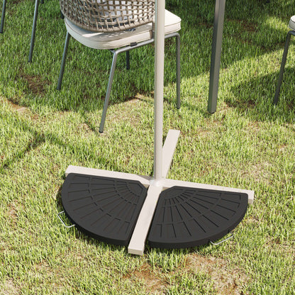 Outsunny 2 Piece Parasol Base in Bronze