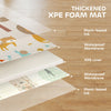 AIYAPLAY Animal-Themed Baby Plat Mat Double Sided, Foldable, Water-Resistant for Outdoor/Indoor, 177 x 146 x 1.5cm