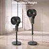 HOMCOM 20 dB Silent Standing Fan for Bedroom, 44