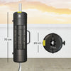 Outsunny Electric Umbrella Parasol Mounted Patio Heater for 25-70 mm Poles, 2000 W Outdoor Garden Heater with 2 Heat Setting, 6 √£≈Ω¬° Coverage, Tip-Over Protection, Black