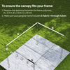 Outsunny Retractable Pergola Cover, 3.5 x 2.6 m Replacement Canopy Fabric for 4 x 3 m Frame, Roof Top Only, Brown