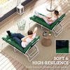 Outsunny Set of Two 190 x 56cm Sun Lounger Cushions - Green