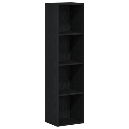 vidaXL Bookcase Black Oak 36x30x143 cm Engineered Wood 2
