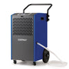73 L/Day Industrial Dehumidifier with Drain Hose and Timer-Blue
