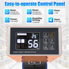 73 L/Day Industrial Dehumidifier with Drain Hose and Timer-Blue
