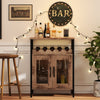 Industrial Kitchen Storage Cabinet for Dining Living Room -Oak