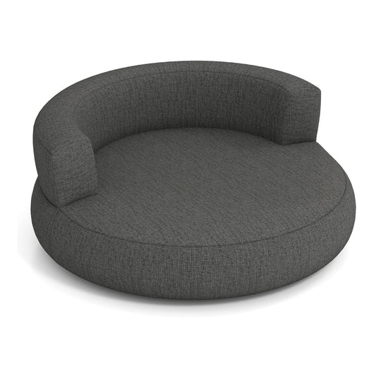 Inflatable Couch Inflatable Lounger Air Sofa with Detachable Cover in grey on a white background