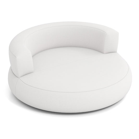 Inflatable Couch Inflatable Lounger Air Sofa with Detachable Cover in white on a white background