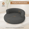 Inflatable Couch Inflatable Lounger Air Sofa with Detachable Cover-Grey