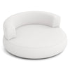 Inflatable Couch Inflatable Lounger Air Sofa with Detachable Cover-White