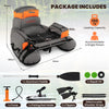 Inflatable Fishing Float Tube Portable Fishing Boat with Shoulder Straps-Orange