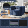 Inflatable Sofa Portable Blow Up Couch with Detachable Cover Single Lounger Air Sofa Chair-Blue