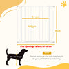 PawHut Extra Wide Dog Gate, with Door Pressure, for Doorways, Hallways, Staircases - White
