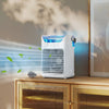 HOMCOM Air Cooler with Adjustable Head, Portable Air Conditioner with 3 Wind Speed, 2 Cool Mist, RGB Light, White