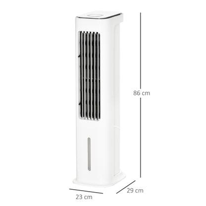 HOMCOM Evaporative Air Cooler in White