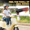 AIYAPLAY 24V Kids Electric Motorbike, Ride on Motorcycle with Manual Throttle, Brakes and LED Lights for Ages 8-12 Years, Beige