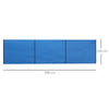 Outsunny 4 Pole Camping Windbreaks, Beach Wind Shield Shelter with Carry Bag and Steel Poles, Outdoor Caravan Privacy Shield, 540cm x 150cm, Blue
