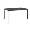 Outsunny Six-Seater Outdoor Table with Slatted Aluminium Top and Steel Legs