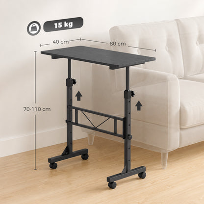 HOMCOM Overbed Table in Black