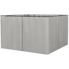Outsunny Set of Four 3 x 3m Gazebo Replacement Walls - Light Grey