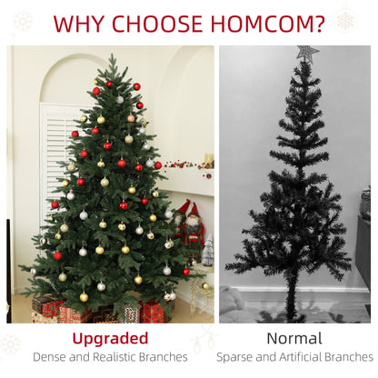 HOMCOM 7ft Artificial Spruce Christmas Tree in Green
