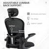 Vinsetto Multi-Adjustable Office Chair, with Lumbar Support, Headrest and Mesh Back - Black