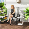 Outsunny Rattan Reclining Garden Chairs - Grey