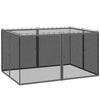 Outsunny 352 x 207cm Universal Replacement Mesh Sidewall Netting for Patio Gazebos and Canopy Tents, (Sidewall Only) Dark Grey