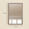 HOMCOM Wall Bathroom Mirror, 40 x 60 cm Wall-Mounted Mirror for Living Room, Bedroom, Hallway, Grey
