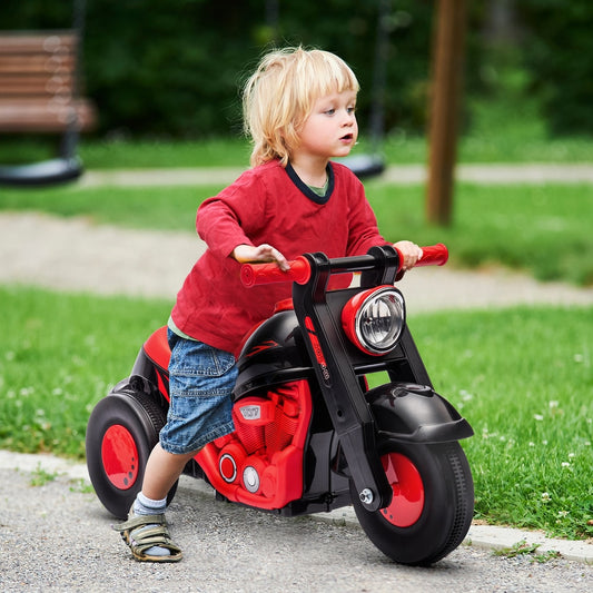 AIYAPLAY Foot To Floor Sliding Kids Ride On Car in Black