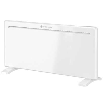 HOMCOM Smart Panel Heater Wall Mounted/Freestanding in White