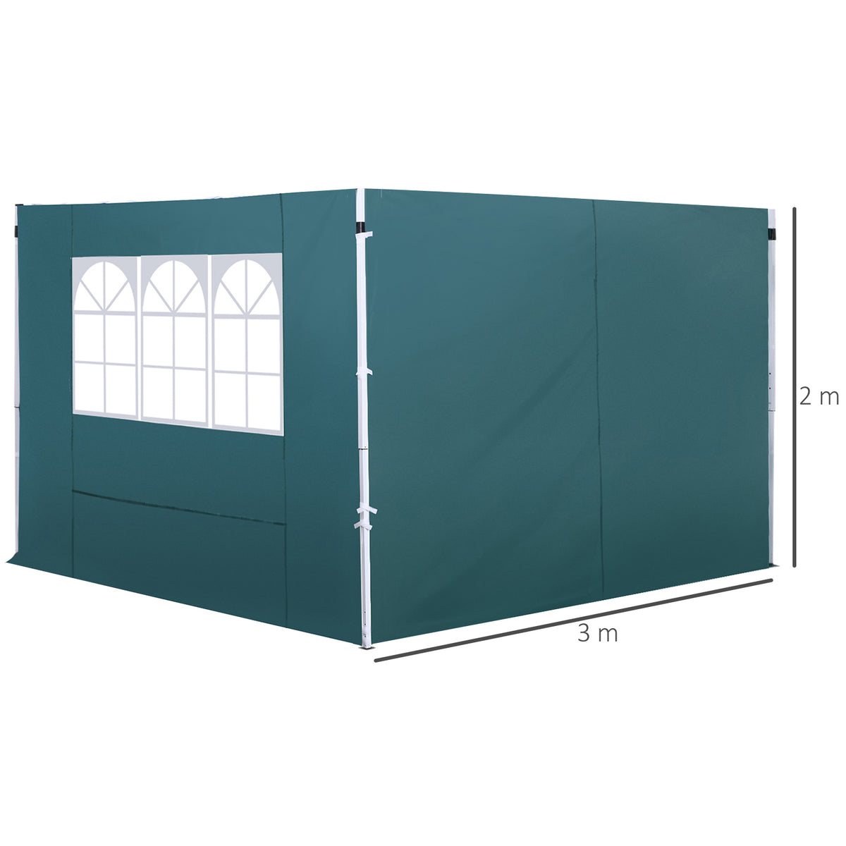 Outsunny 2.95 Meters Gazebo in Dark Green