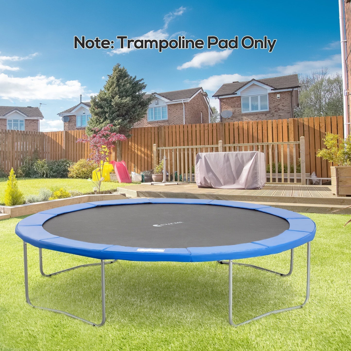 HOMCOM 12ft Trampoline Pad a366cm Trampoline Accessories Surround Pad Thick Foam Pads Padding Replacement Spare- Blue