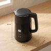 HOMCOM Electric Kettle, 1.7L Fast Boil 3kW Water Kettle with UK Strix Thermostat, LED Display, Keep Warm Function, Black