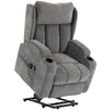 HOMCOM Power Lift Recliner Chair with Vibration Massage and Heat, Chenille Riser and Recliner Armchair for Elderly, Grey