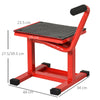 DURHAND Steel Motorbike Jack Lift, 27.5 / 39.5 H cm - Red