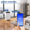 HOMCOM 14000 BTU Mobile Air Conditioner for Room up to 35mÂ², Smart Home WiFi Compatible, with Dehumidifier, Fan, 24H Timer