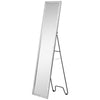 HOMCOM Full Length Mirror Free Standing Mirror Dressing Mirror with PS Frame Modern Wall Mirror for Living Room and Bedroom 34 x 144cm, Silver