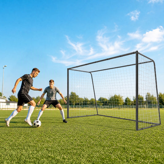 SPORTNOW Football Goal in Black