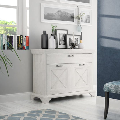 Kashmir 2 Door 1 Drawer Sideboard (KSMK223) in White Pine
