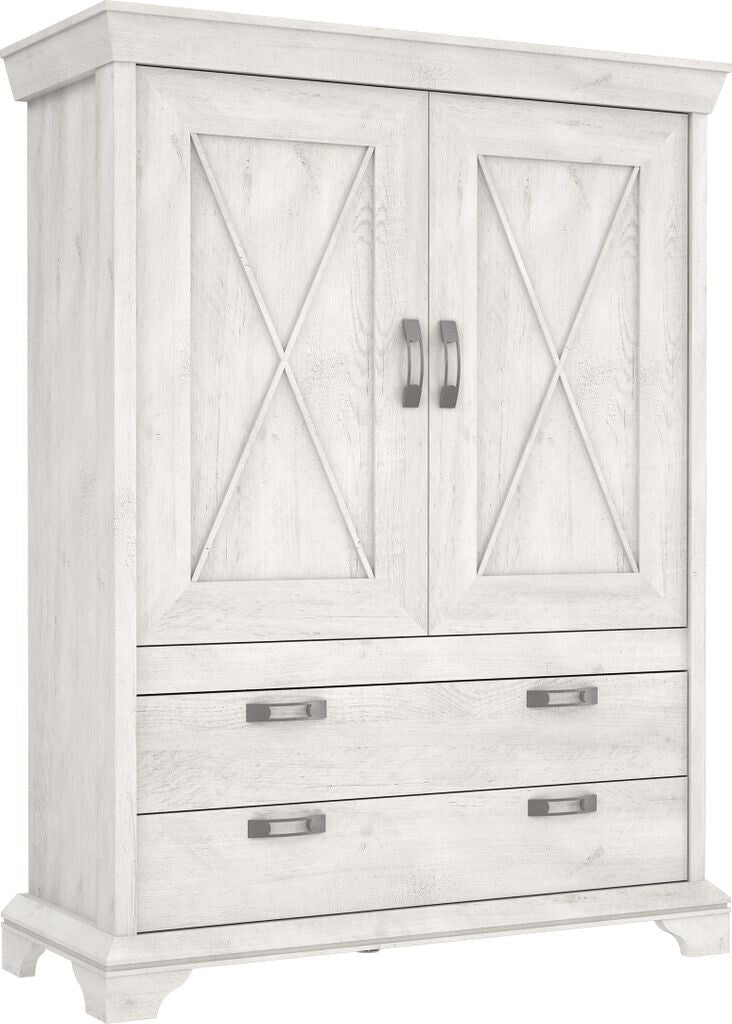 Kashmir 2 Door 2 Drawer Highboard (KSMS64) in White Pine