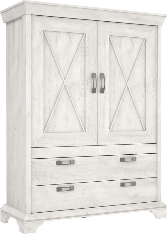 Kashmir 2 Door 2 Drawer Highboard (KSMS64) in White Pine