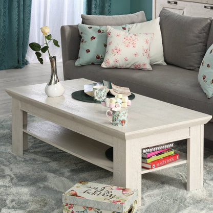 Kashmir Coffee Table (KSMT30) in White Pine
