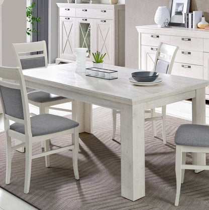 Kashmir Extendable Dining Table (KSMT40) in White Pine
