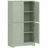 HOMCOM 4-Door Kitchen Storage Cabinet with Adjustable Shelves - Green