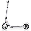 Kick Scooter with Adjustable Handlebar and Anti-Shocking Suspension-White
