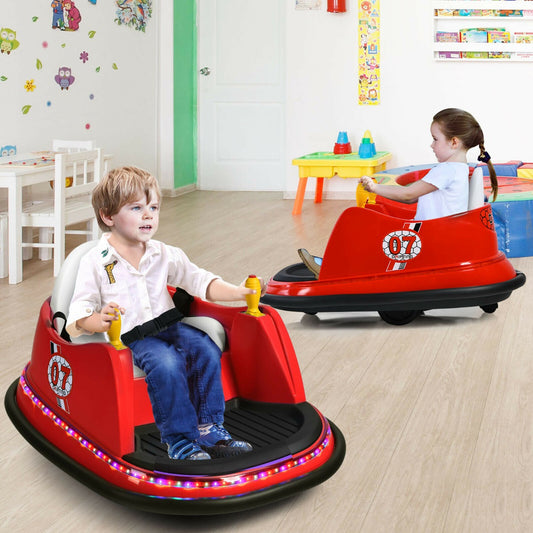 Kids Ride-On Bumper Car in Red